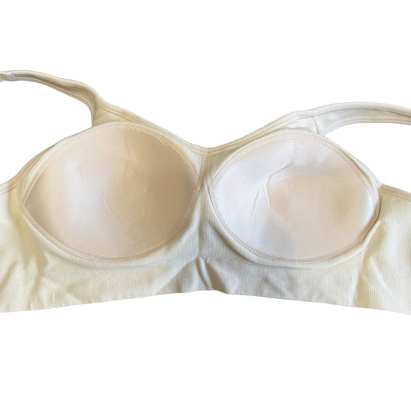 Shapermint TRUEKIND Everyday Comfort Straps Wirefree Shaper Bra Chai NWT Large - Picture 4 of 7